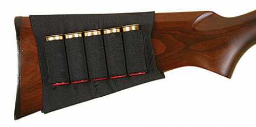 ALLEN ELASTIC BUTTSTOCK SHELL HOLDER BLACK FOR SHOTGUNS