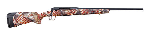 Savage Axis II Bolt Action RIfle 308 Winchester 22" Barrel 4 Round Capacity American Flag Synthetic Stock Black