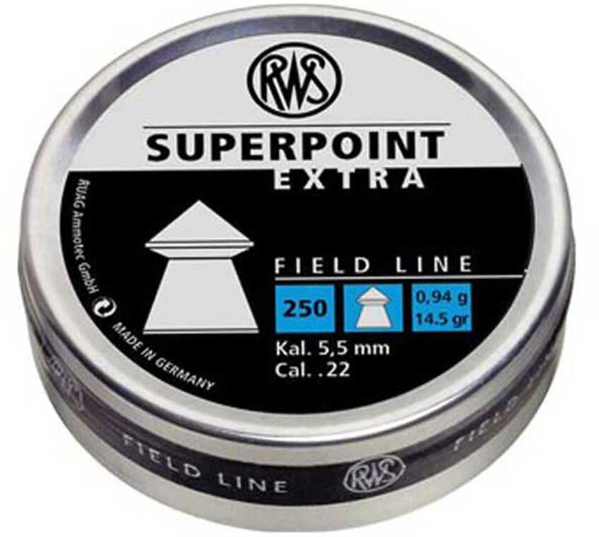 RWS Pellets .22 Superpoint Extra 14.5 GRAINS 250-Pack