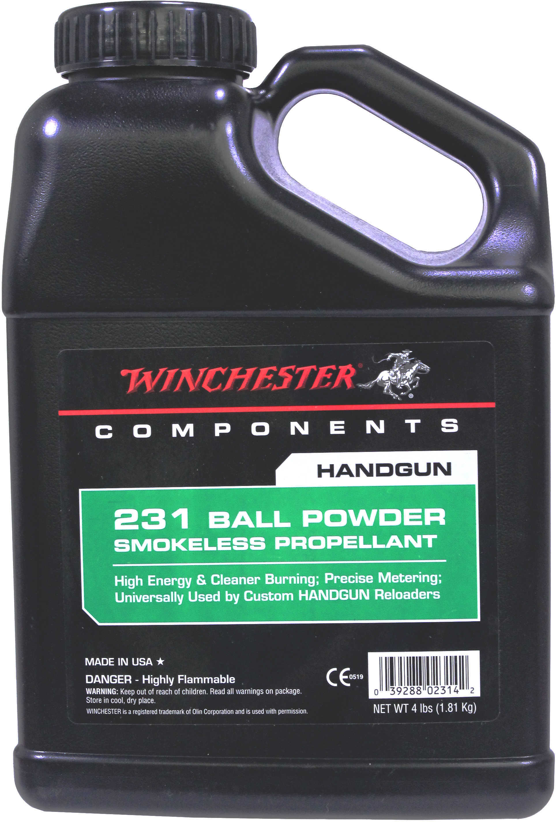 Winchester Powder 231 Smokeless 4 Lb