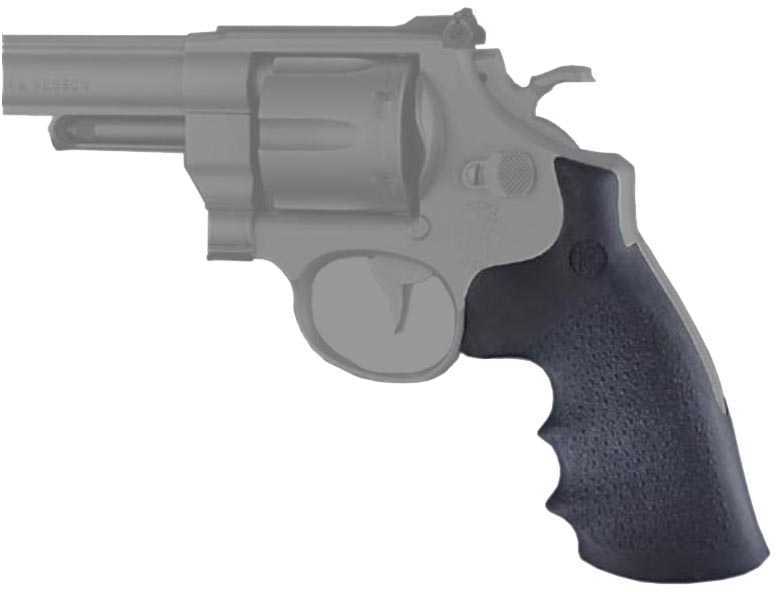 Hogue Grips Rubber Black S&W N Rnd Butt To Sq Conversion 25002