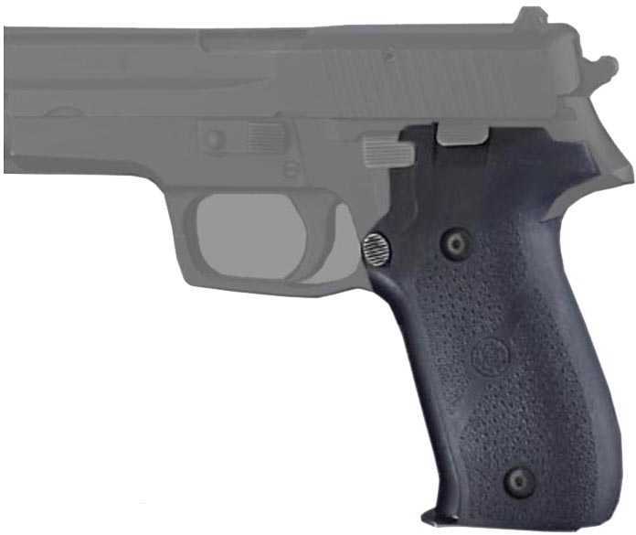 Hogue Grips Rubber Sig Sauer P226 No Finger Groves Black 26010