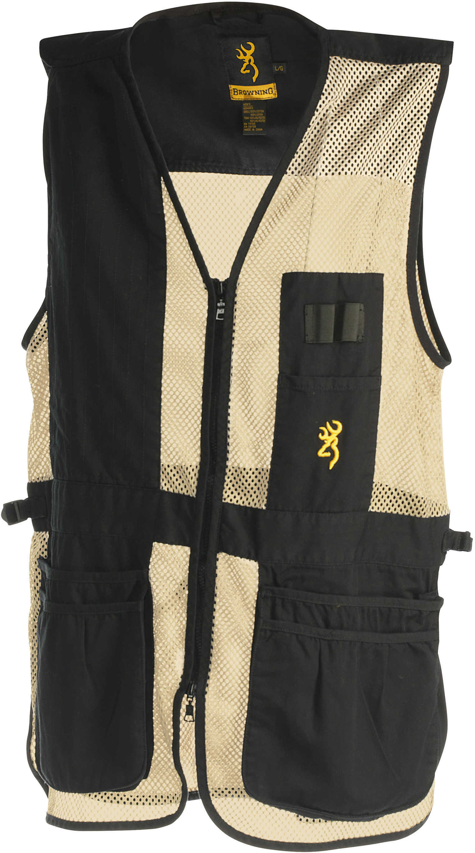 Browning Trapper Creek Vest Black/Tan Large 3050268903