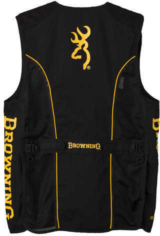 Browning Team Vest, Black/Gold Xx-Large Md: 3051549905