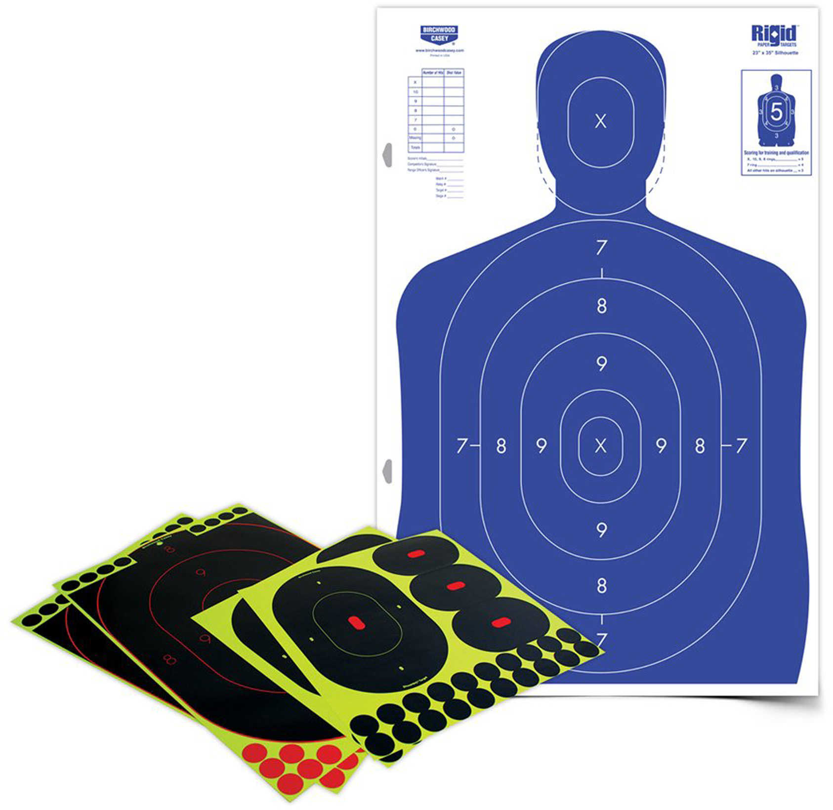 Birchwood Casey Shoot-N-C Targets: Silhouette SOK-2 12" x 18" B27 Kit (2 Pack) 34602