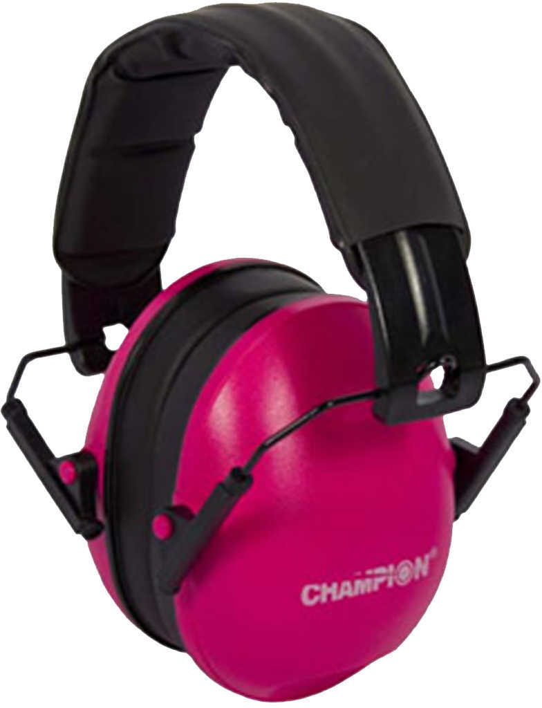 Champion Traps and Targets Ear Muffs Slim, Passive, Pink 40972