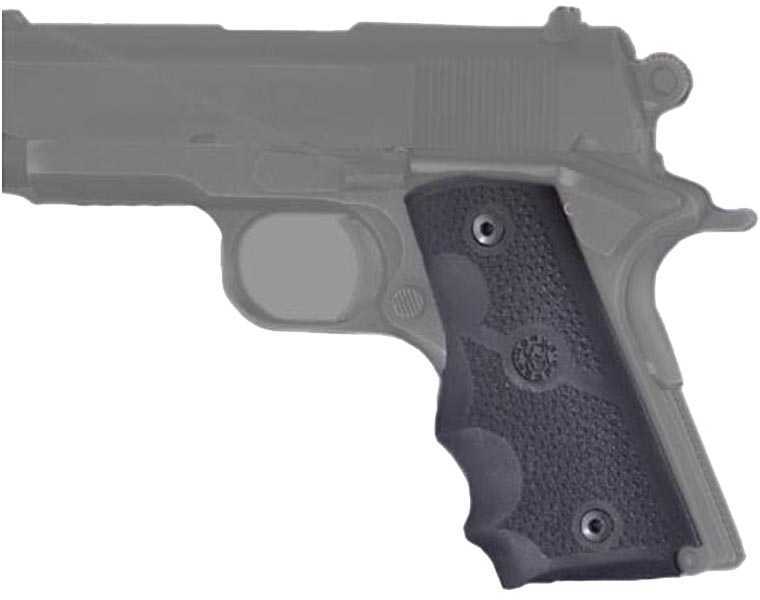 Hogue Grip Colt OFFICER'S ACP Wraparound W/Finger GROOVES