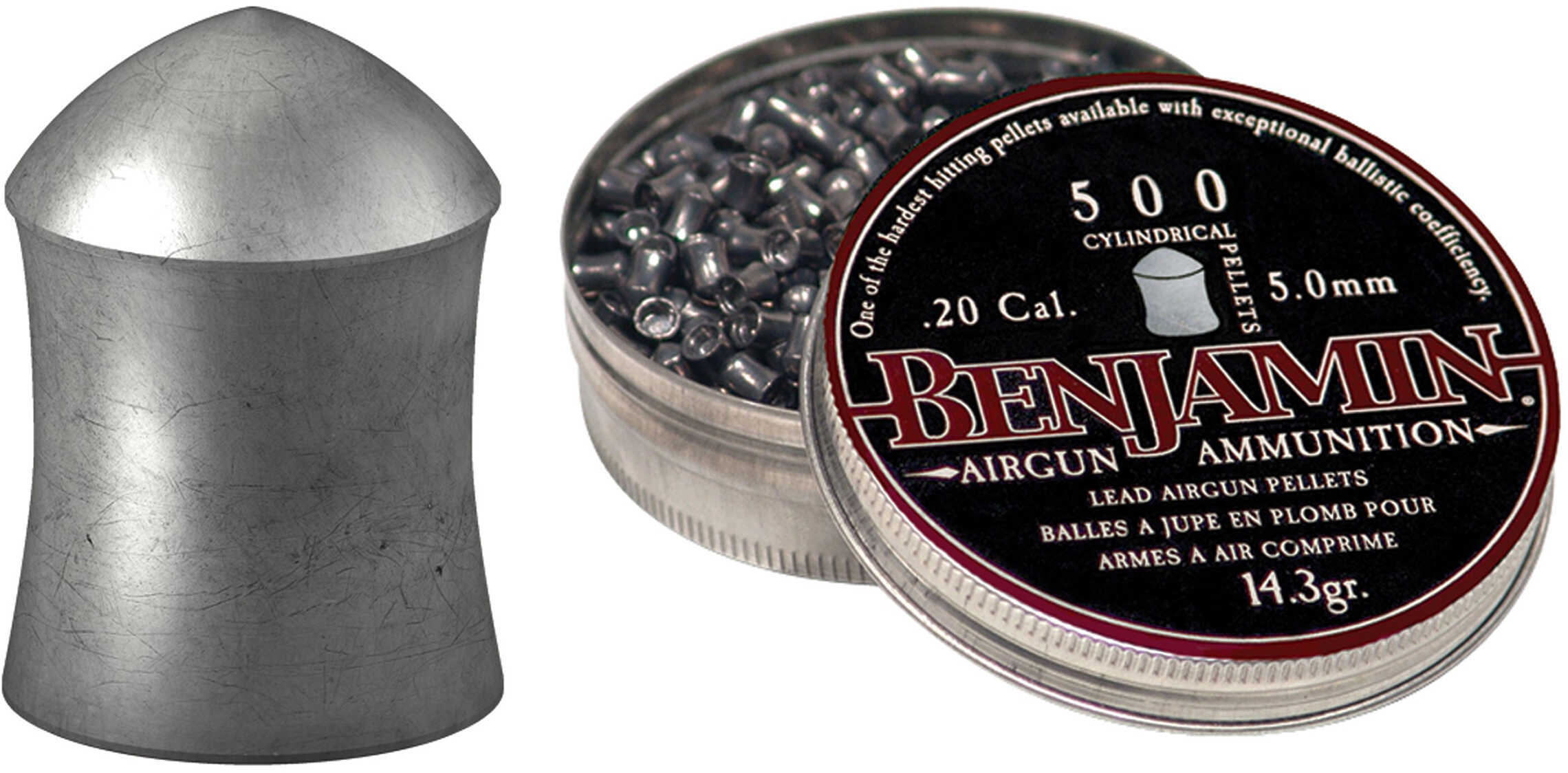 Benjamin Sheridan .20 Caliber Pellets 14.3 Grain Cylinder 500-Pack