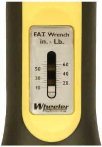 Wheeler Fat Wrench Tool Adjustable Torque Settings from 5-60lbs 10 Bit Set Black/Yellow 553-556