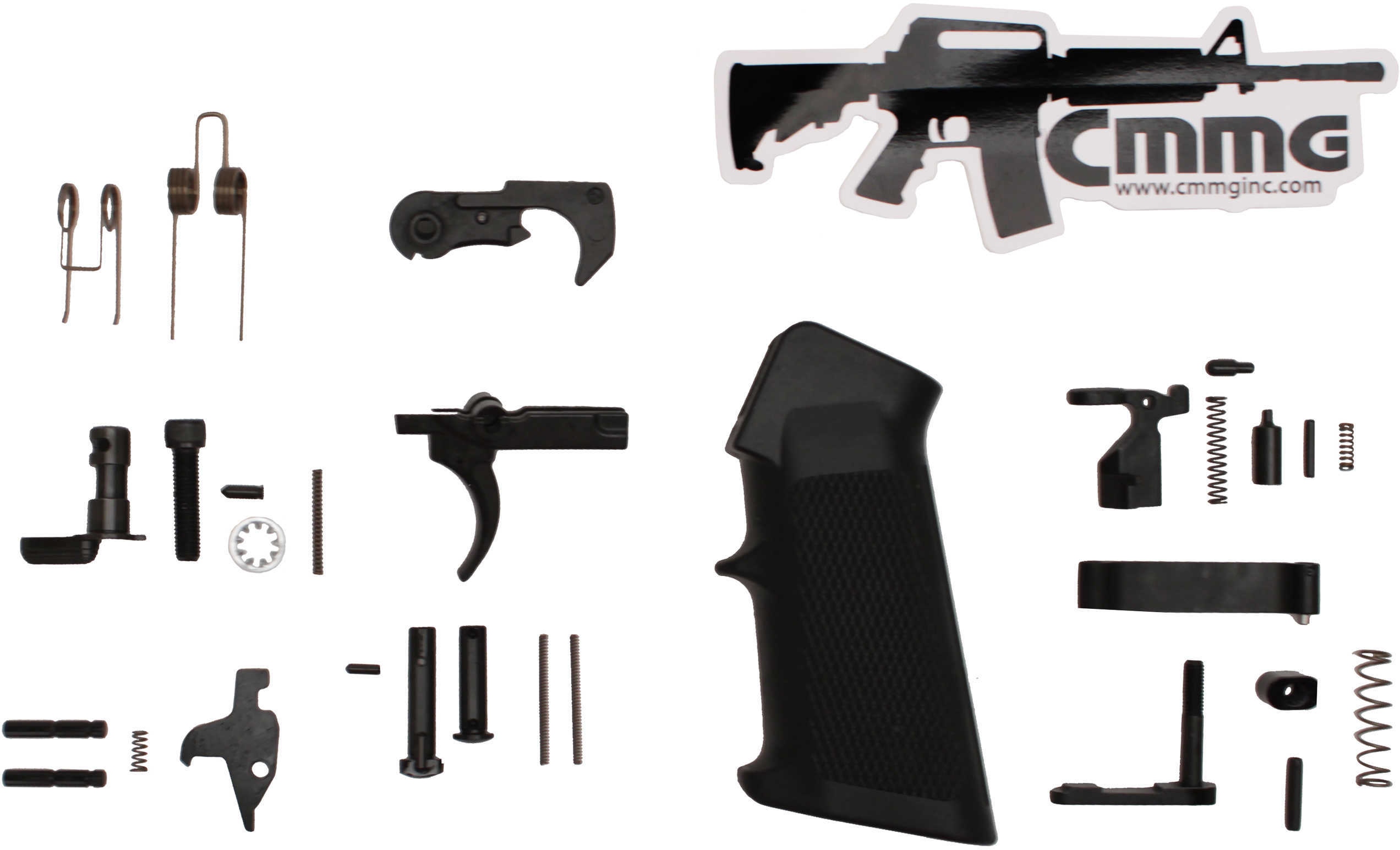 CMMG Lower Receiver Parts Kit 223 Rem/5.56 NATO Black Finish Includes Takedown Pin Pivot Deten