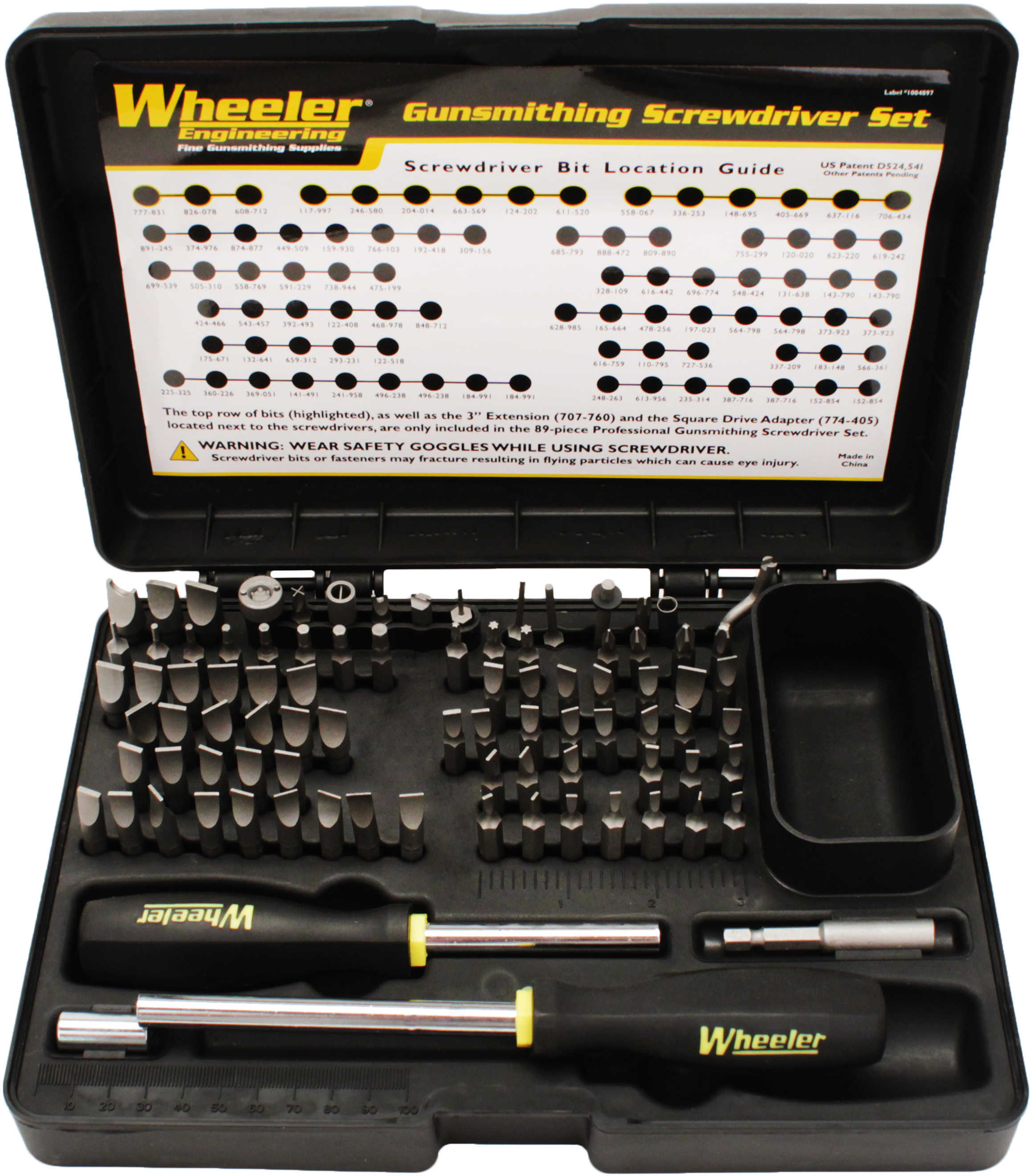 Wheeler Gunsmith Set Professional Tool 89 Piece Screwdriver Set 562-194