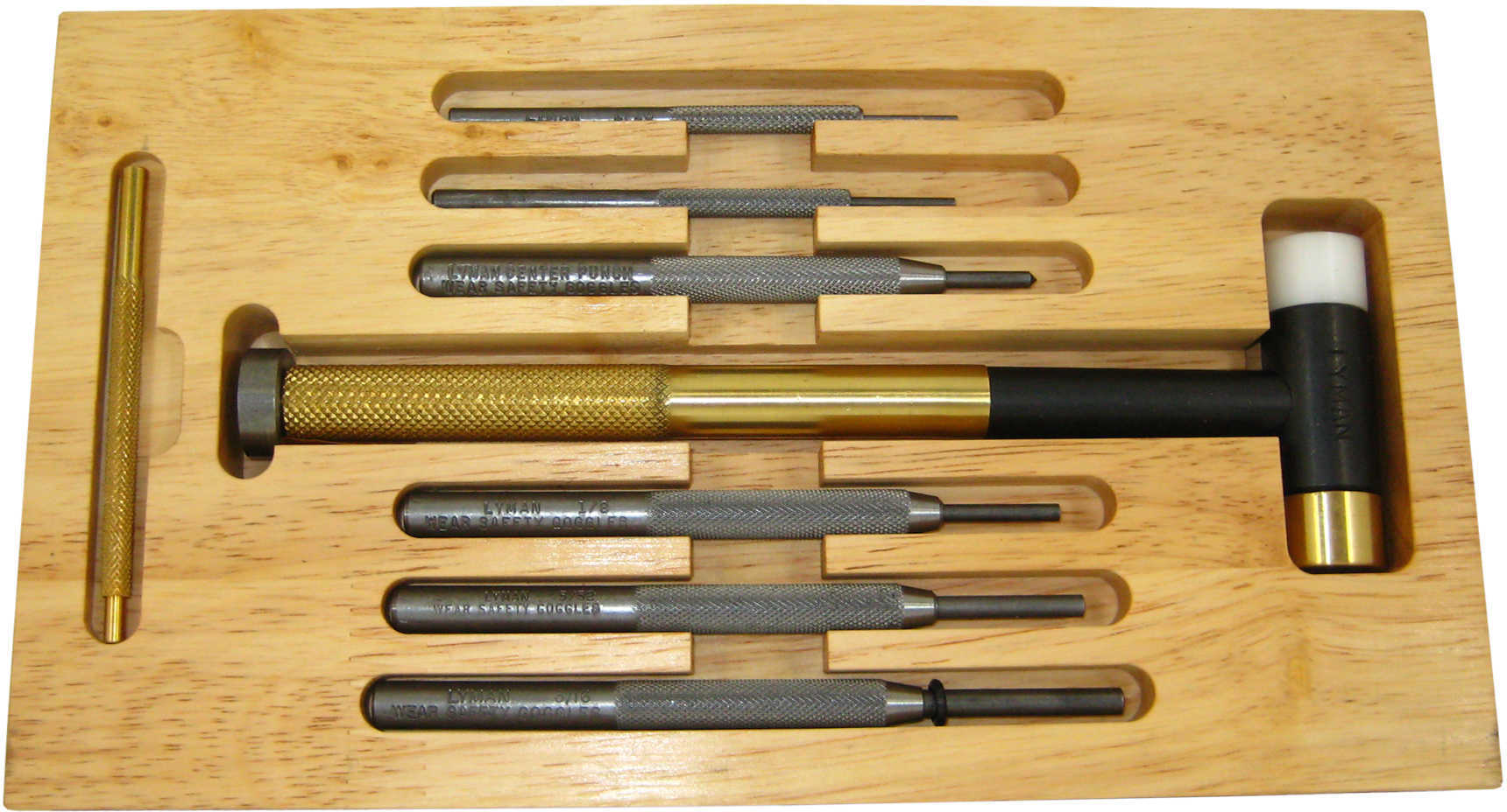 Lyman Deluxe Hammer and Punch Set Complete selection of quality Gunsmith Punches plus the popular Brass Ta 7031298