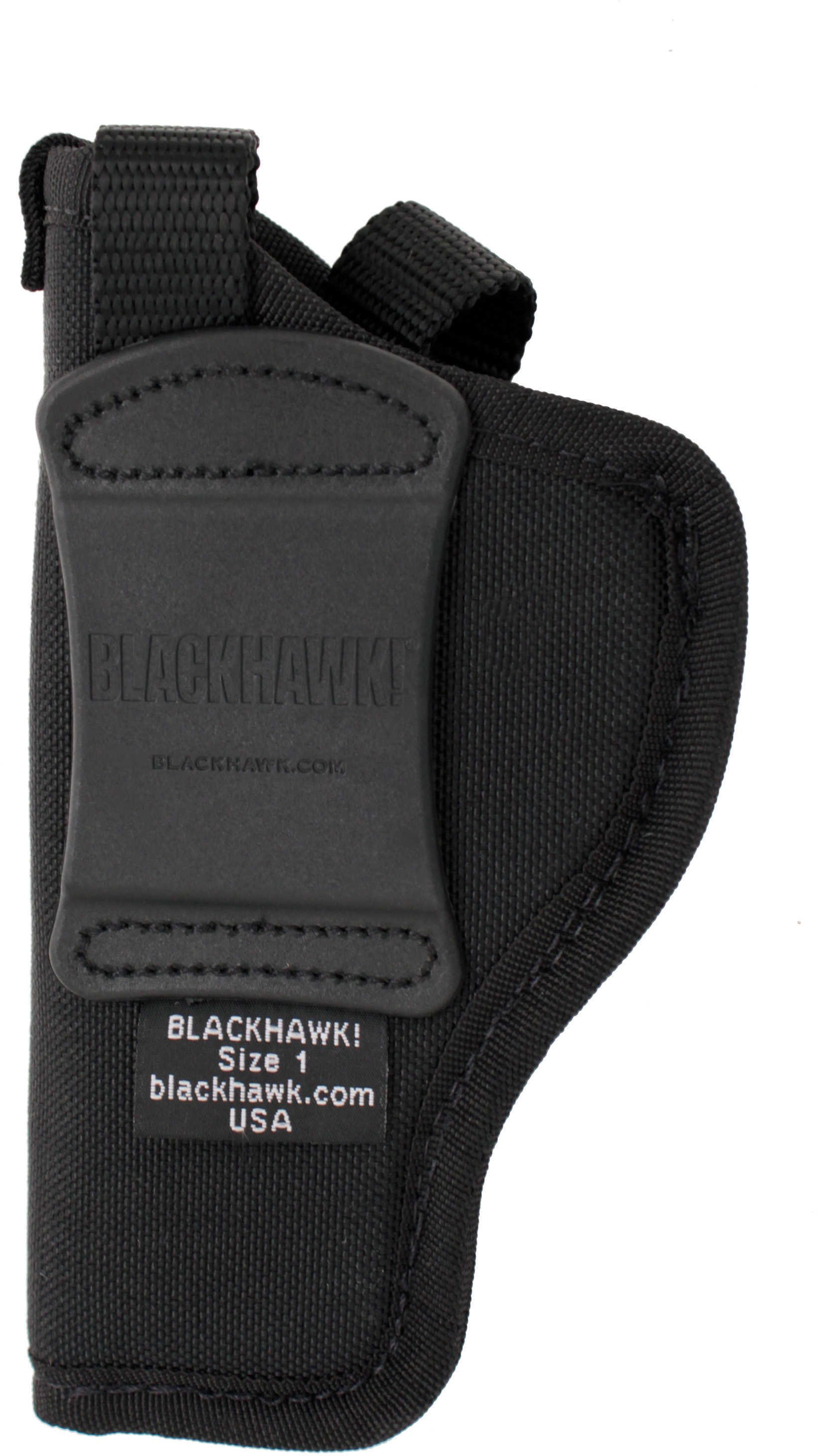 BLACKHAWK! Nylon Hip Holster Size 1 Fits Medium Automatic Pistol with 3-4" Barrel Right Hand 73NH01BK-R