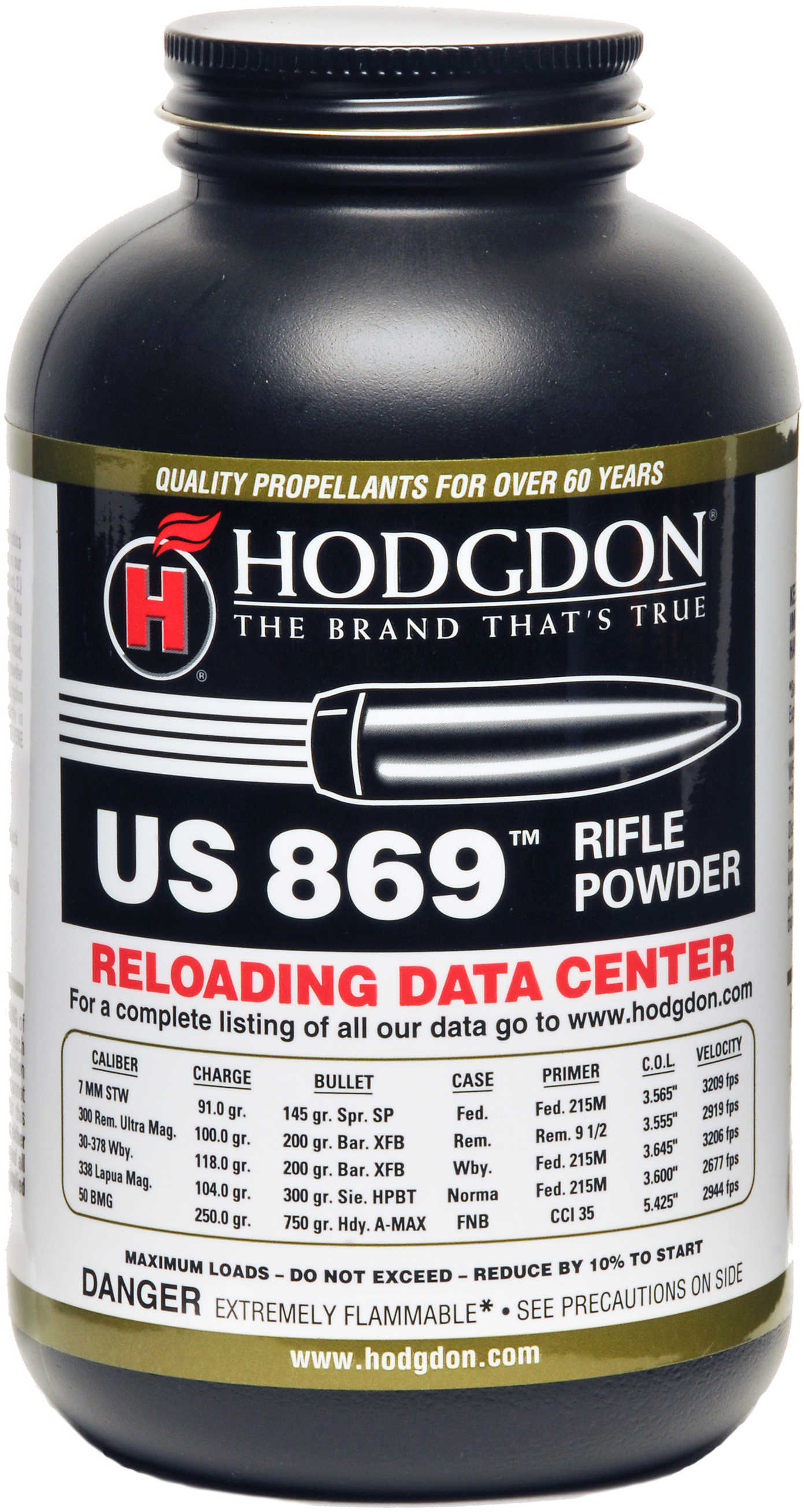 Hodgdon Smokeless Powder US869 1 Lb.