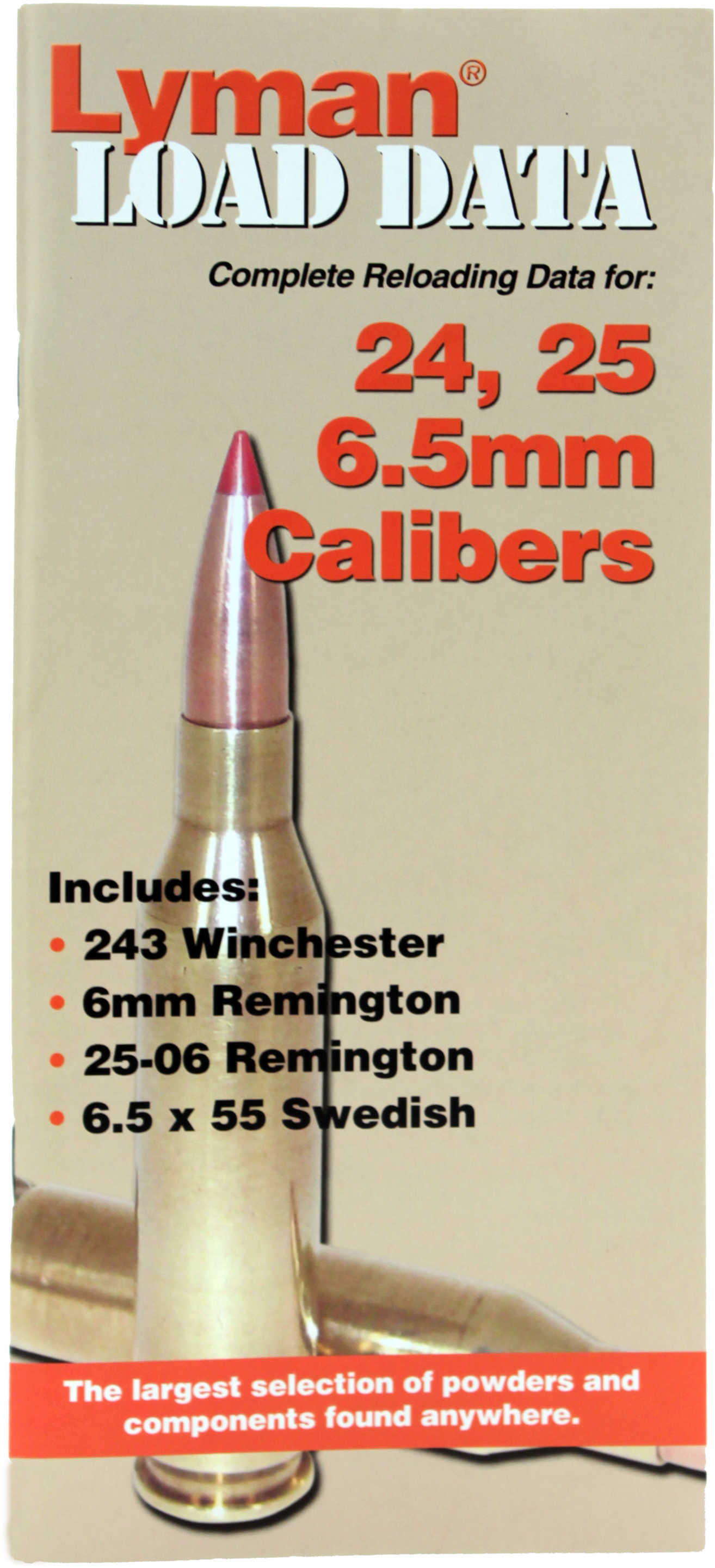 Lyman Load Data Book 24, 25, 6.5mm 9780010