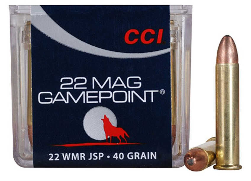 22 Winchester Magnum Rimfire 50 Rounds Ammunition CCI 40 Grain Soft Point