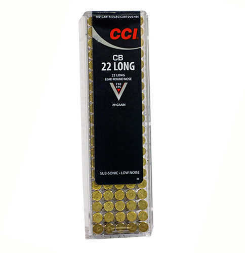 22 CB Long 100 Rounds Ammunition CCI 29 Grain Lead