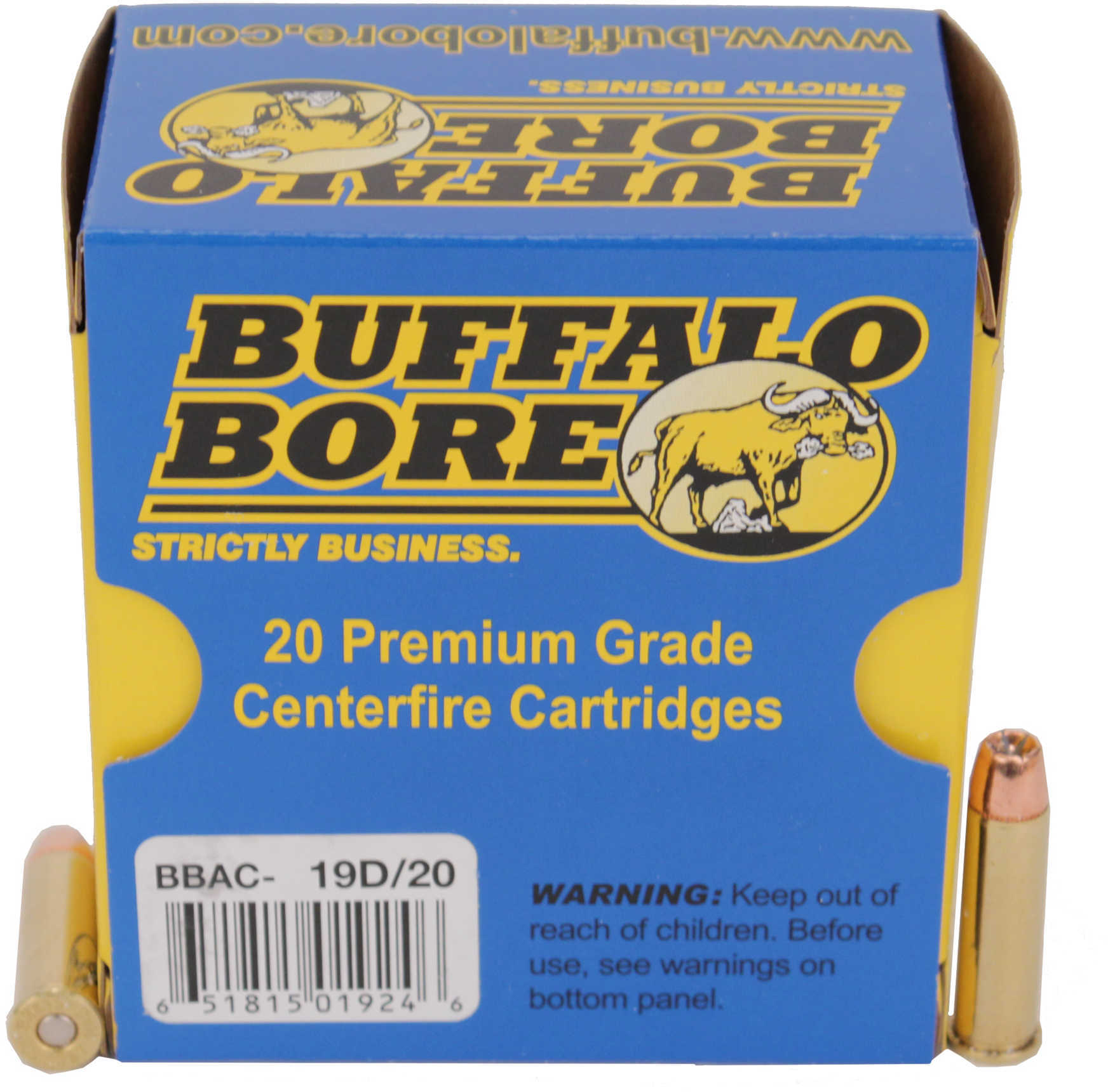 357 Magnum 20 Rounds Ammunition Buffalo Bore 125 Grain Hollow Point