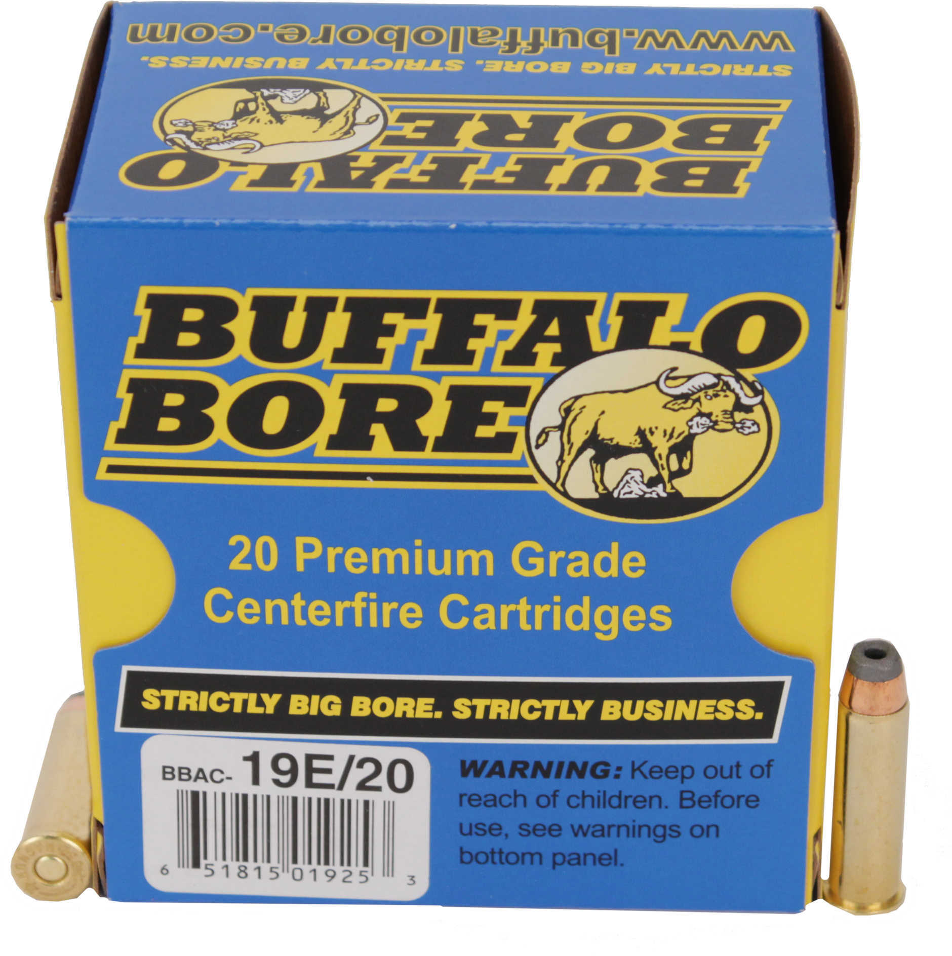 357 Magnum 20 Rounds Ammunition Buffalo Bore 158 Grain Hollow Point