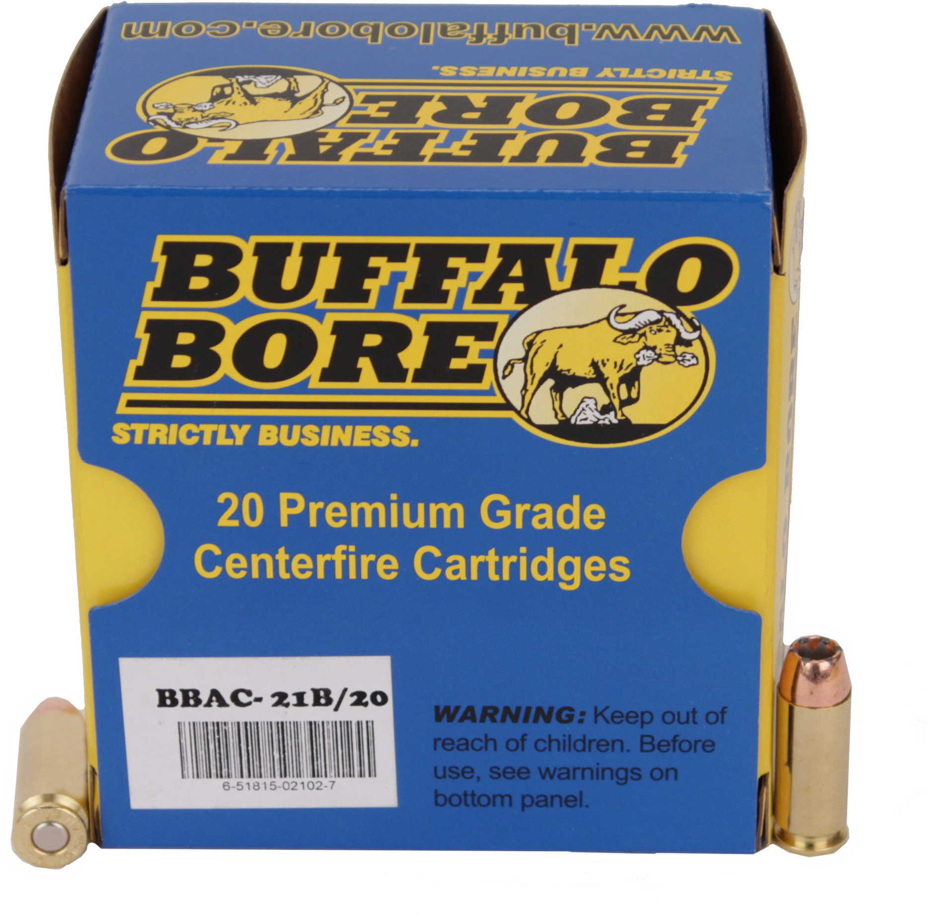 10mm 20 Rounds Ammunition Buffalo Bore 180 Grain Hollow Point