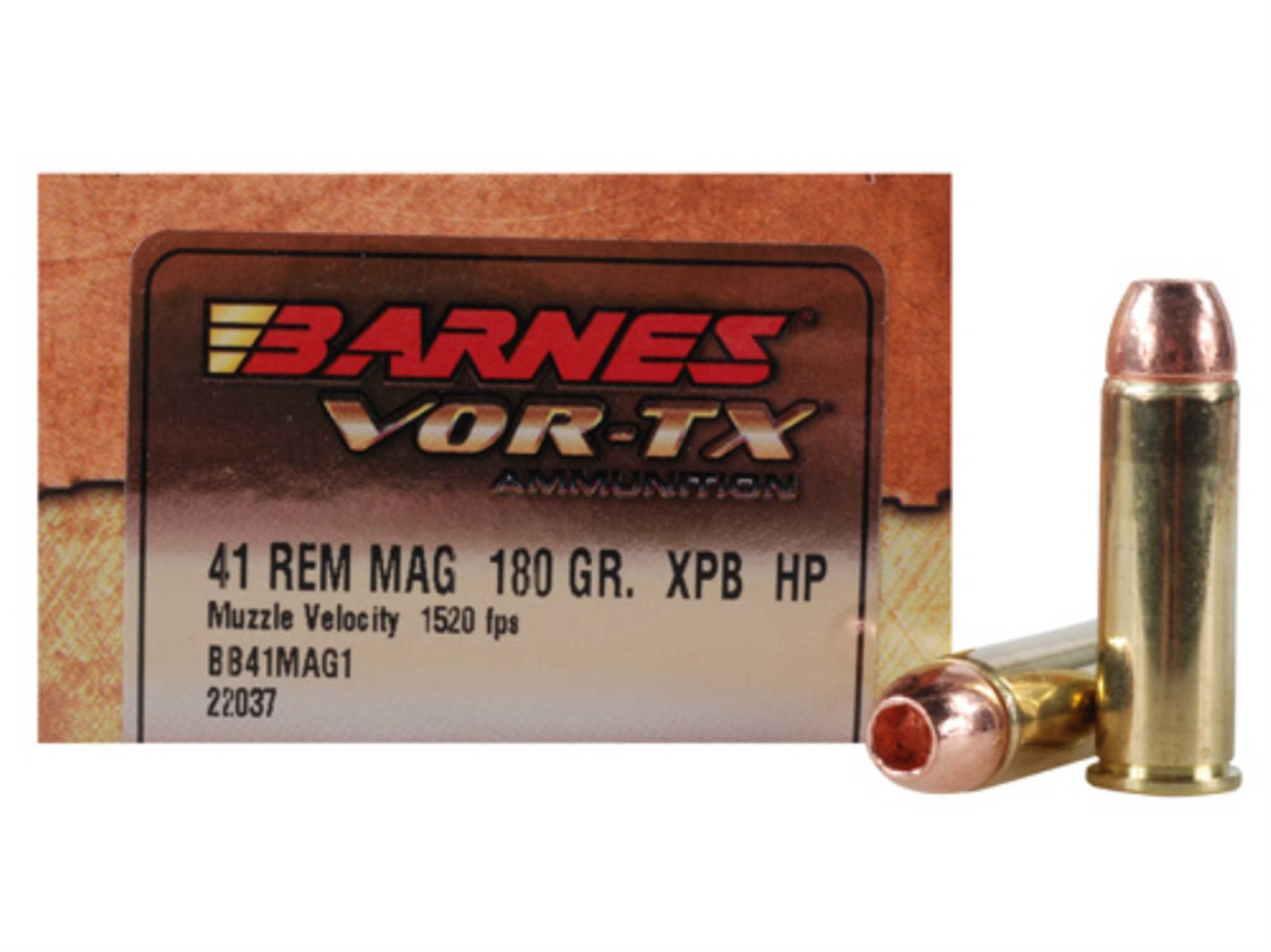 41 Remington Magnum 20 Rounds Ammunition Barnes 180 Grain Hollow Point