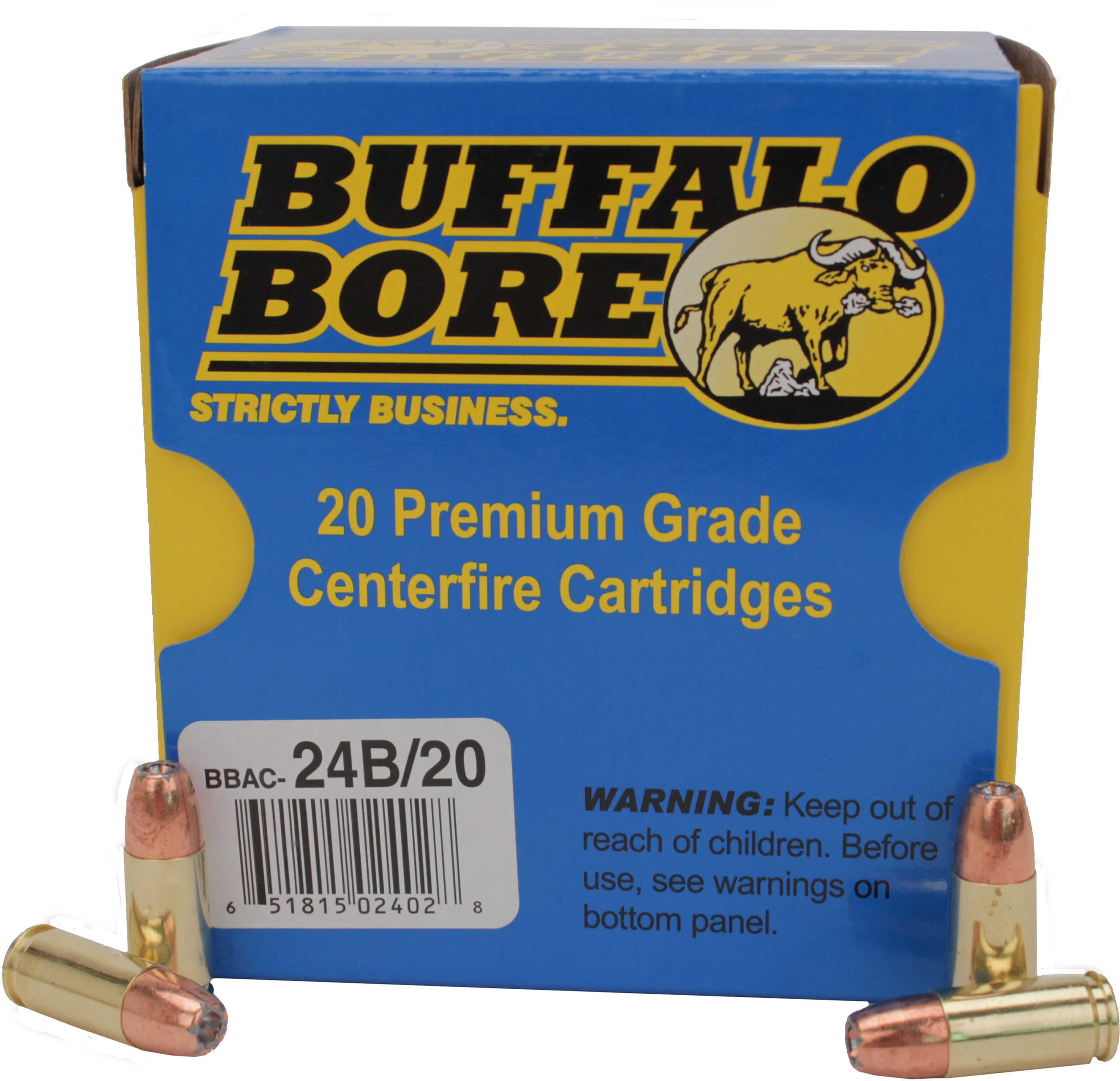 9mm Luger 20 Rounds Ammunition Buffalo Bore 124 Grain Hollow Point