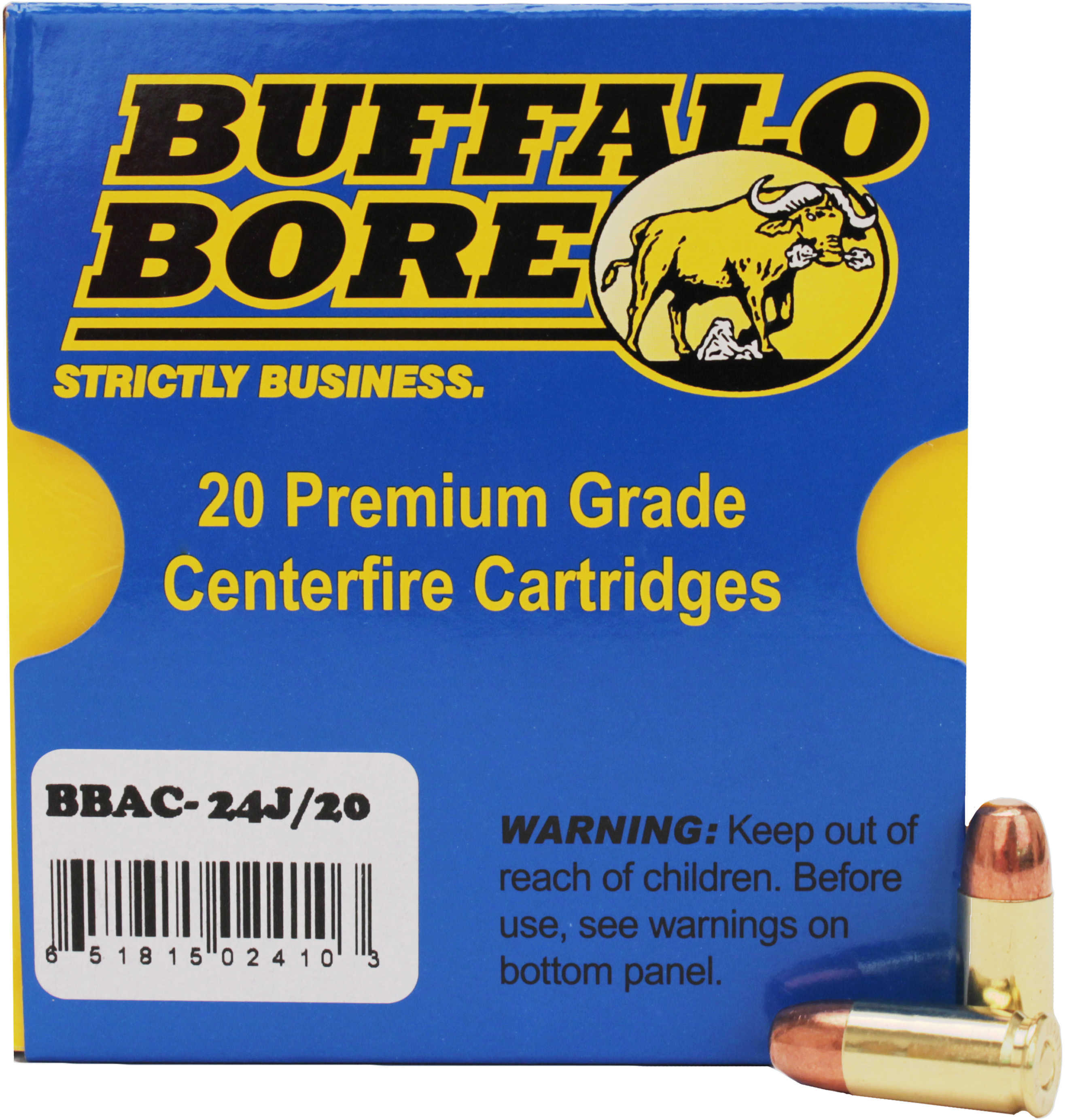 9mm Luger 20 Rounds Ammunition Buffalo Bore 147 Grain Full Metal Jacket