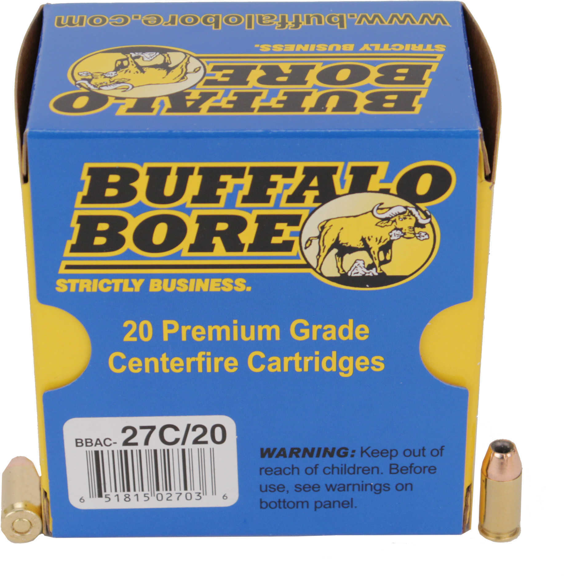 380 ACP 20 Rounds Ammunition Buffalo Bore 90 Grain Full Metal Jacket