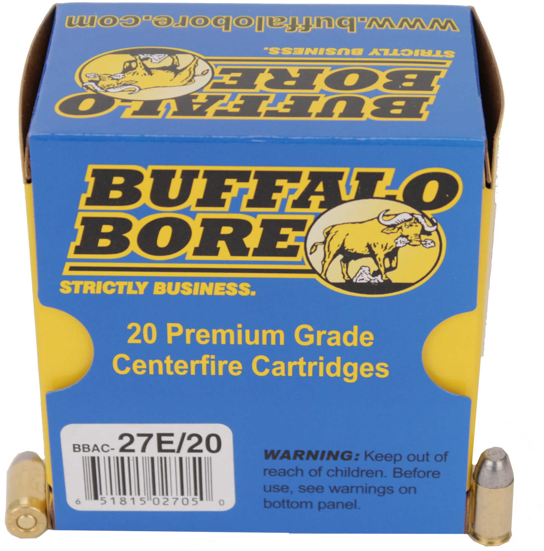 380 ACP 20 Rounds Ammunition Buffalo Bore 100 Grain Lead