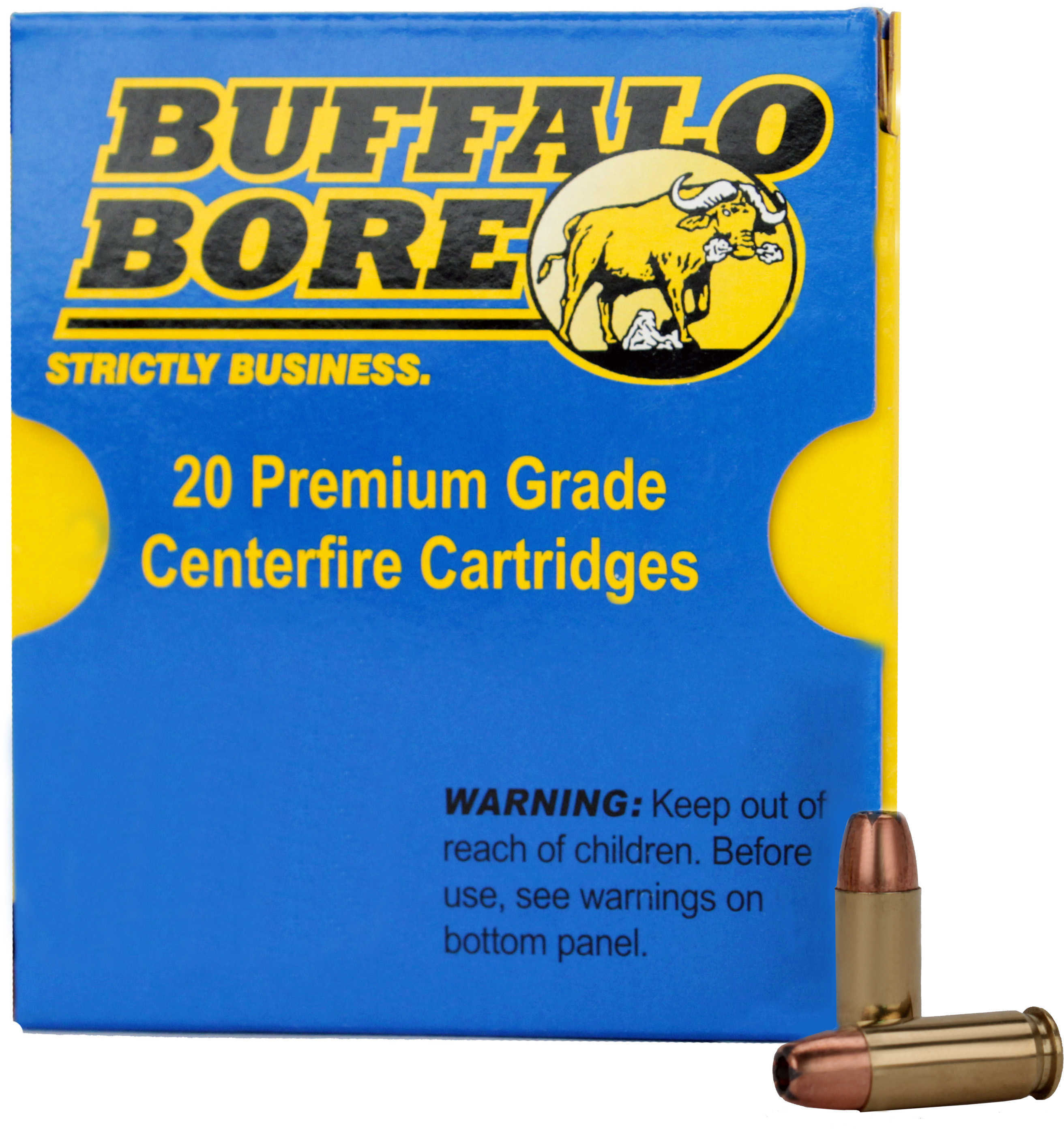 38 Super Automatic 20 Rounds Ammunition Buffalo Bore 147 Grain Hollow Point