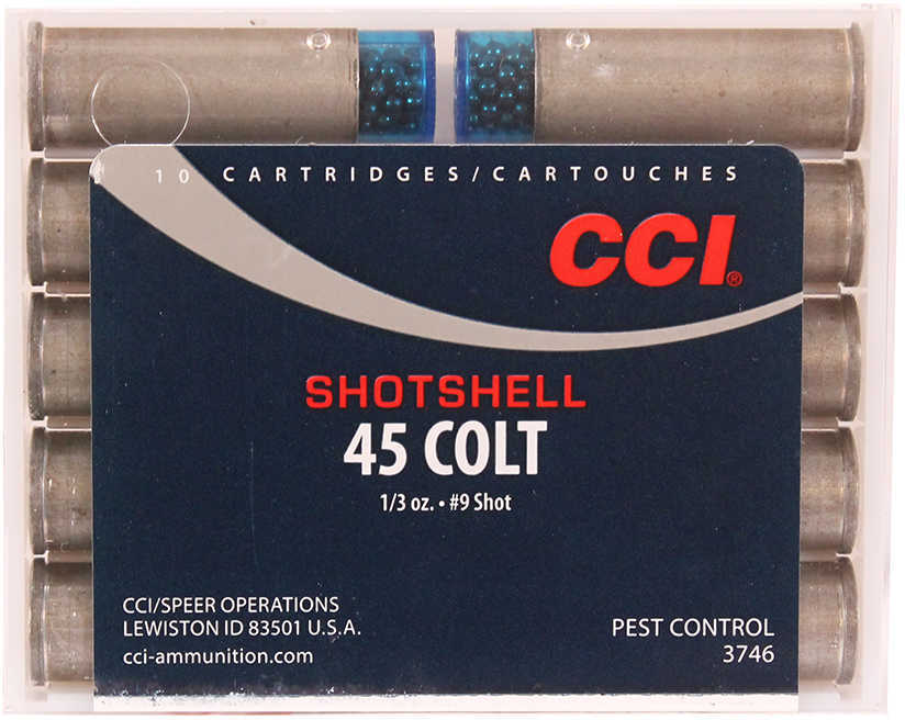 45 Colt 10 Rounds Ammunition CCI N/A Shotshell