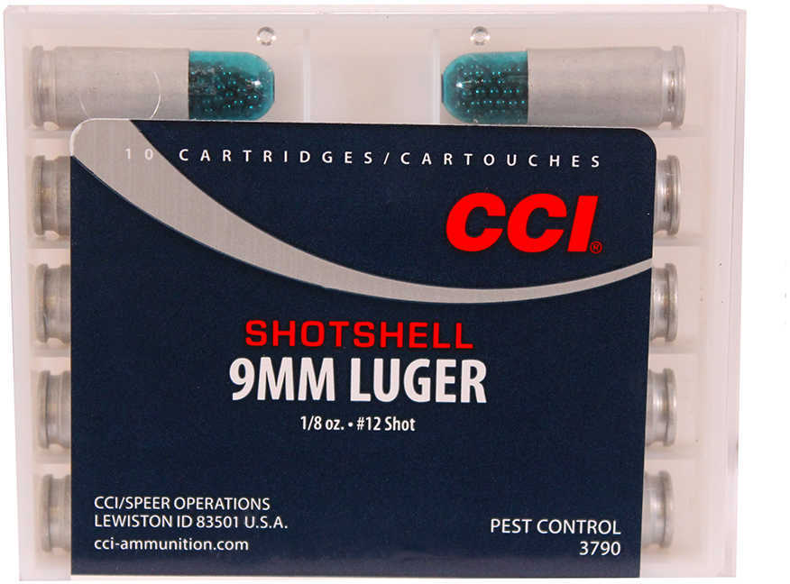 9mm Luger 10 Rounds Ammunition CCI N/A Shotshell