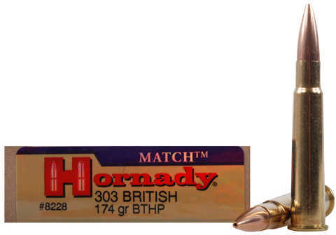 303 British 20 Rounds Ammunition Hornady 174 Grain Hollow Point