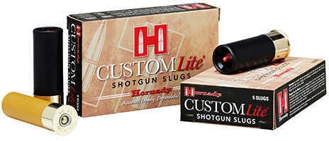 20 Gauge 5 Rounds Ammunition Hornady 2 3/4" 250 Gr Slug #Slug