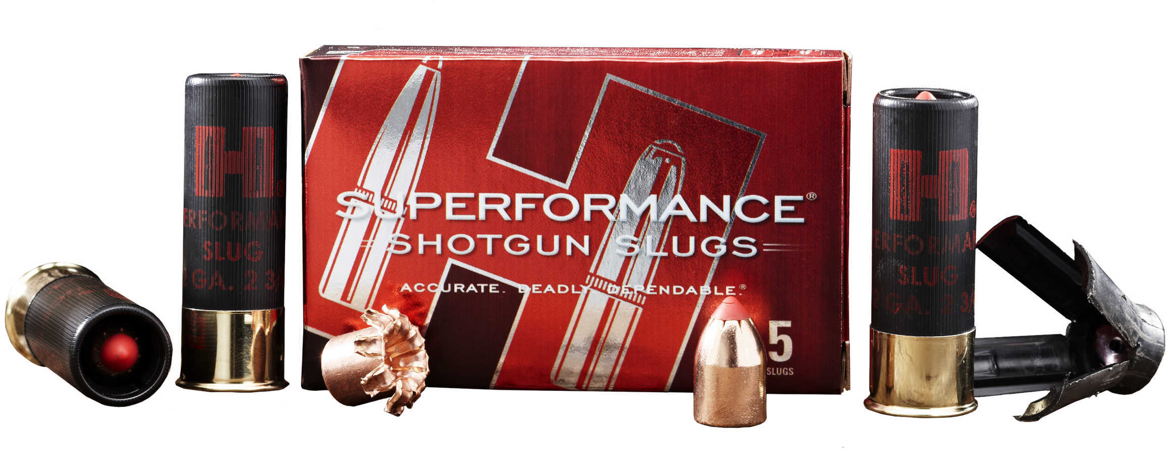 20 Gauge 5 Rounds Ammunition Hornady 3/4" 250 Gr Sabot Slug #Sabot