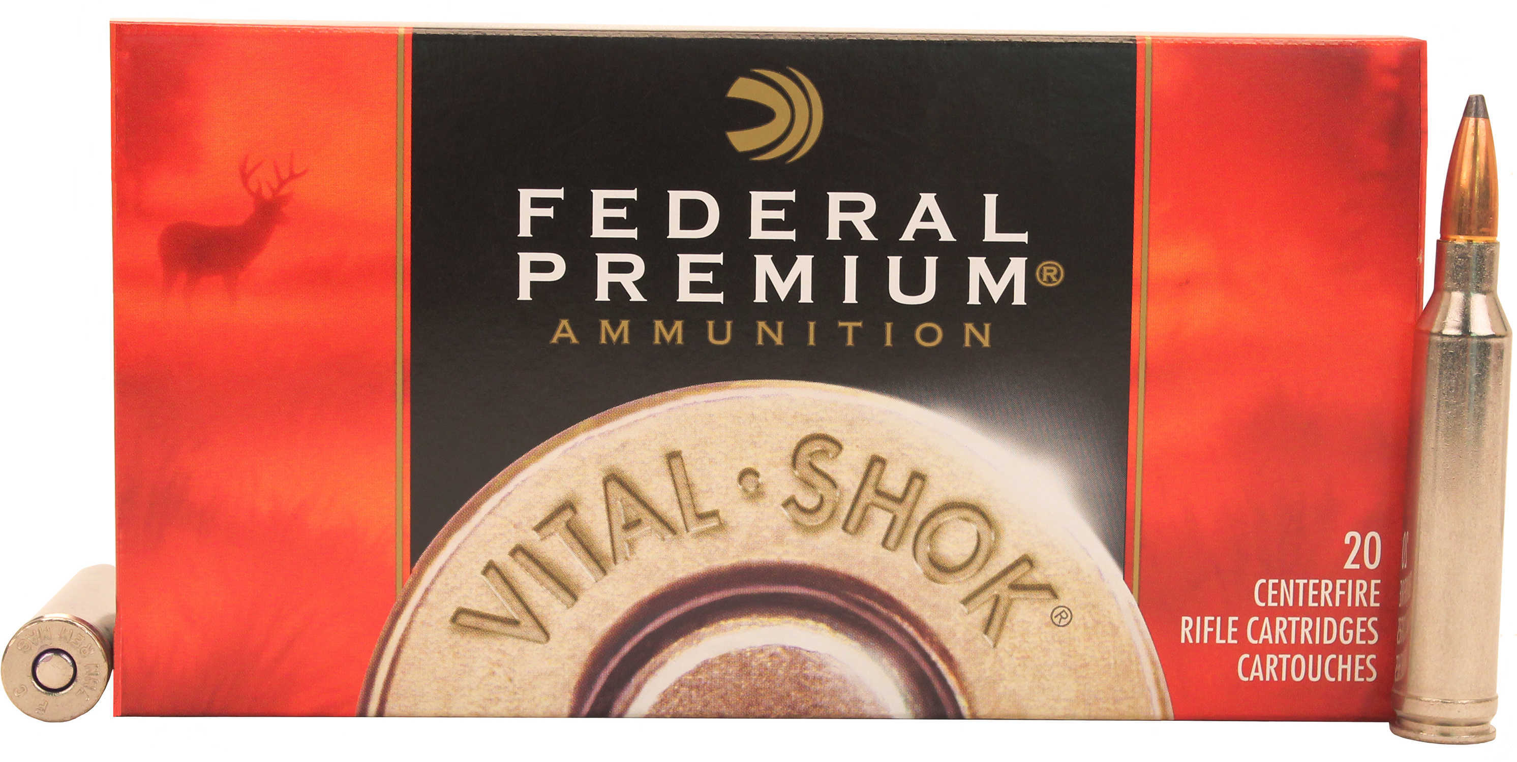 7mm Remington Magnum 20 Rounds Ammunition Federal Cartridge 140 Grain Soft Point