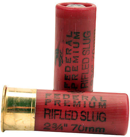 12 Gauge 5 Rounds Ammunition Federal Cartridge 2 3/4" 1 oz Lead #Slug