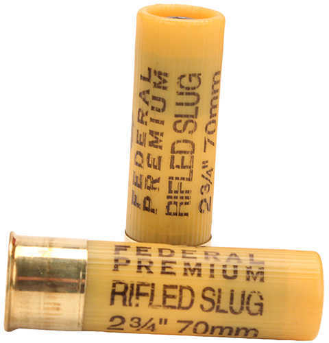 20 Gauge 5 Rounds Ammunition Federal Cartridge 3/4" oz Slug #Slug