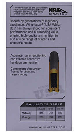 38 Special 50 Rounds Ammunition Winchester 150 Grain Lead