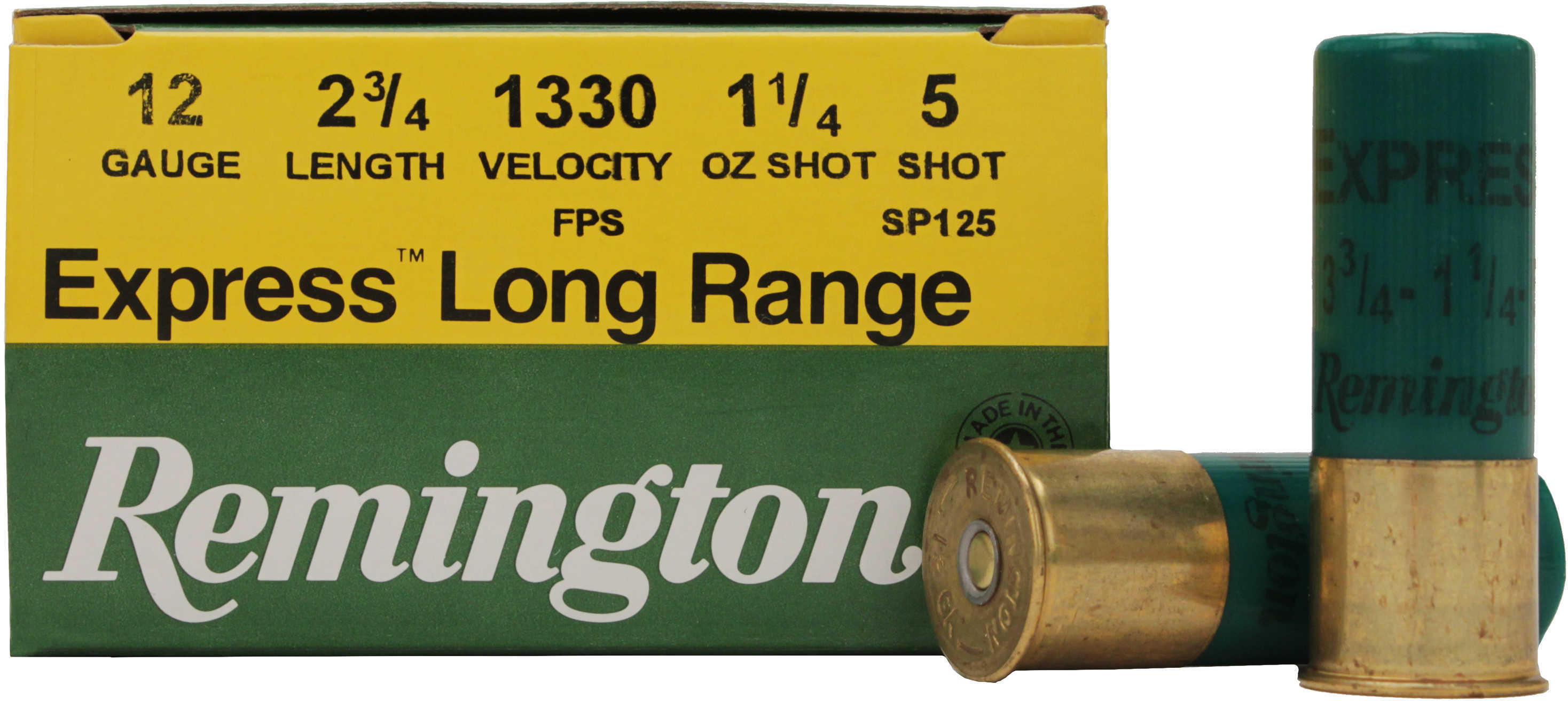 12 Gauge 25 Rounds Ammunition Remington 2 3/4" 1 1/4 oz Lead #5