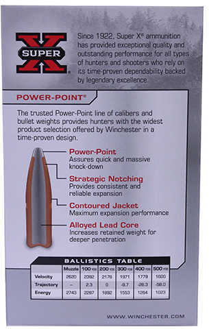 308 Winchester 180 Gr Soft Point Ammo - 20 Rounds for Hunting Power