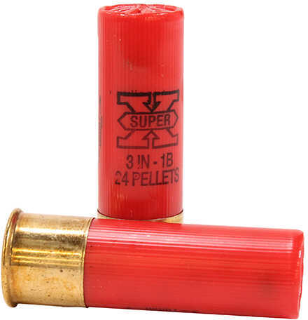 12 Gauge 5 Rounds Ammunition Winchester 3" 24 Pellets Lead #1 Buck