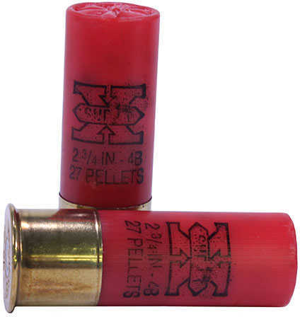 12 Gauge 5 Rounds Ammunition Winchester 2 3/4" 27 Pellets Lead #4 Buck