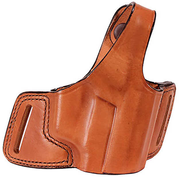 Bianchi 5 Black Widow Leather Holster Plain Tan, Size 14, Right Hand 15190