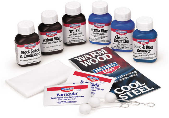 Birchwood Casey B/C Deluxe Perma Blue/TRU-Oil Complete FINISHING Kit