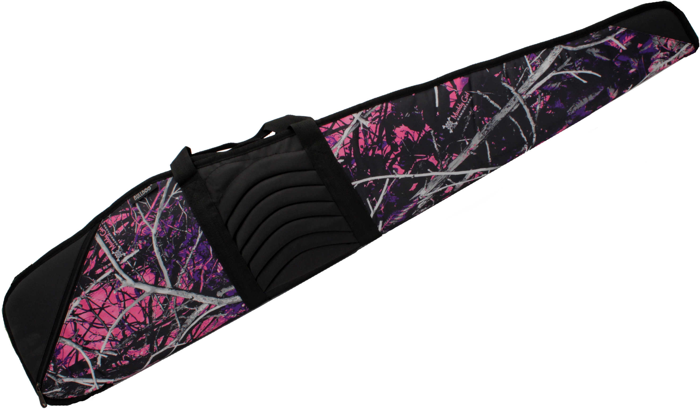 Bulldog Cases Pinnacle Rifle Muddy Girl Camo w/BlackTrim & Leather 48" Md: BD206MDG