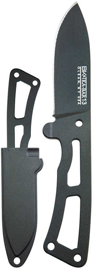 KABAR Becker Remora Fixed Blade Knife 2.38" Hard Plastic Sheath 440A Stainless Steel Han