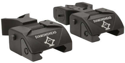 Diamondhead Micro-D Sight Set Front & Rear Flip-Up Black