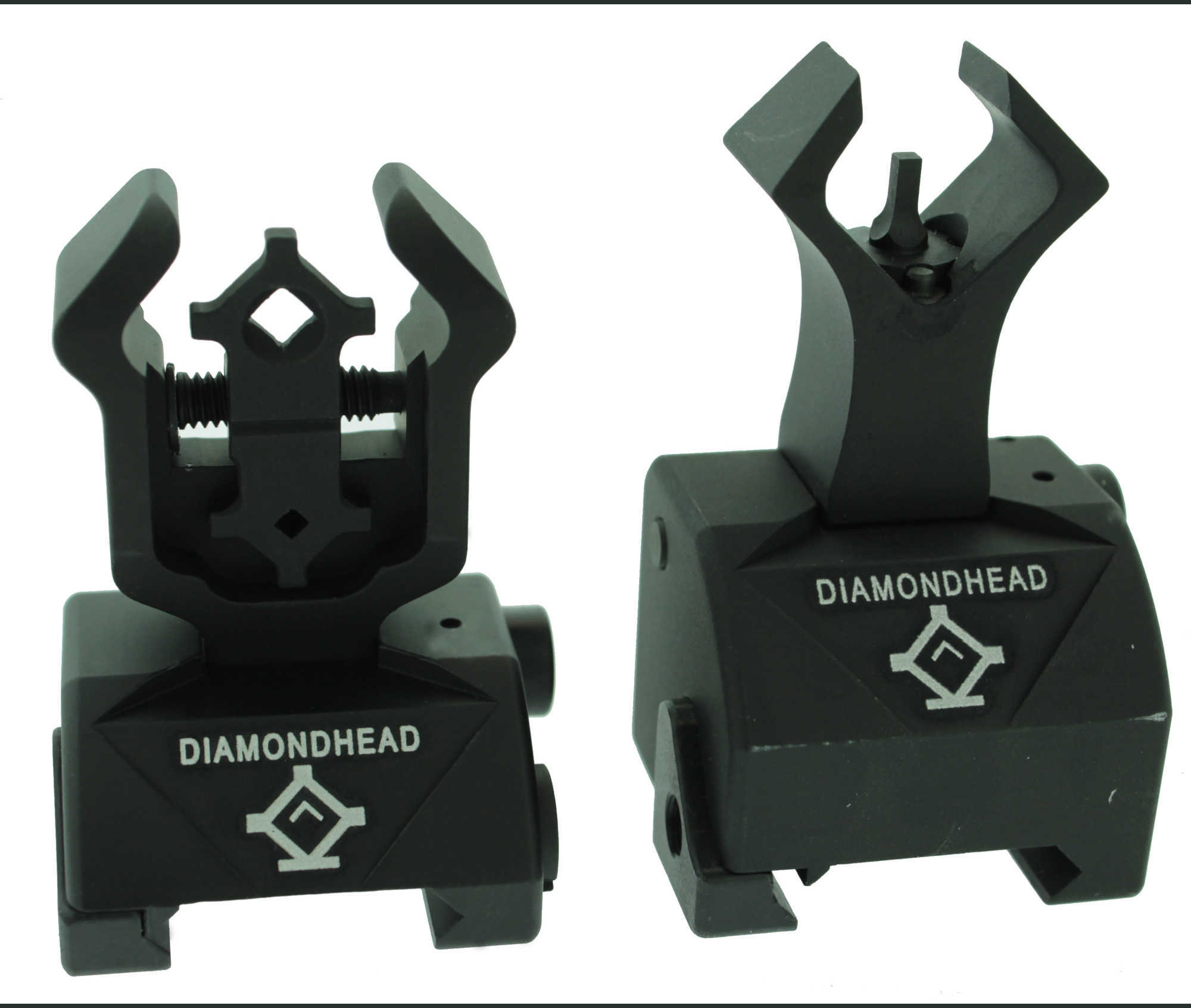 Diamondhead Combat Sight Set W/AR10 Gas Block Front Black