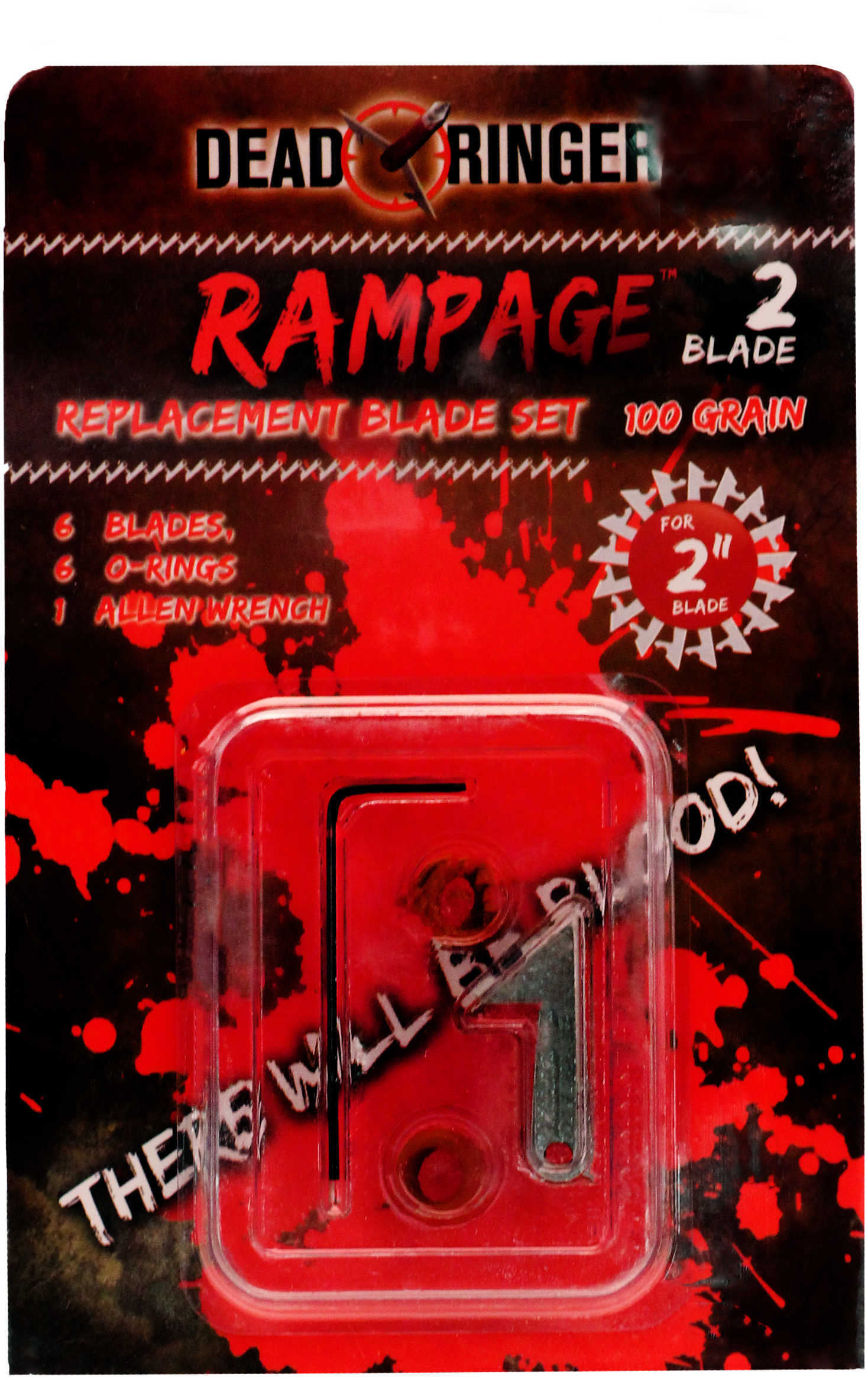 Dead Ringer Replacement BLADES Rampage-2 100 Grains W/2" Cut